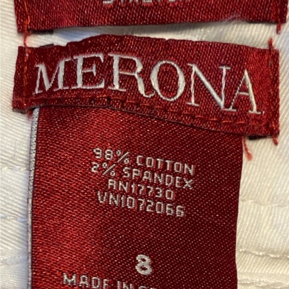 Merona Stretch White Skirt Size 8 - Picture 4 of 4